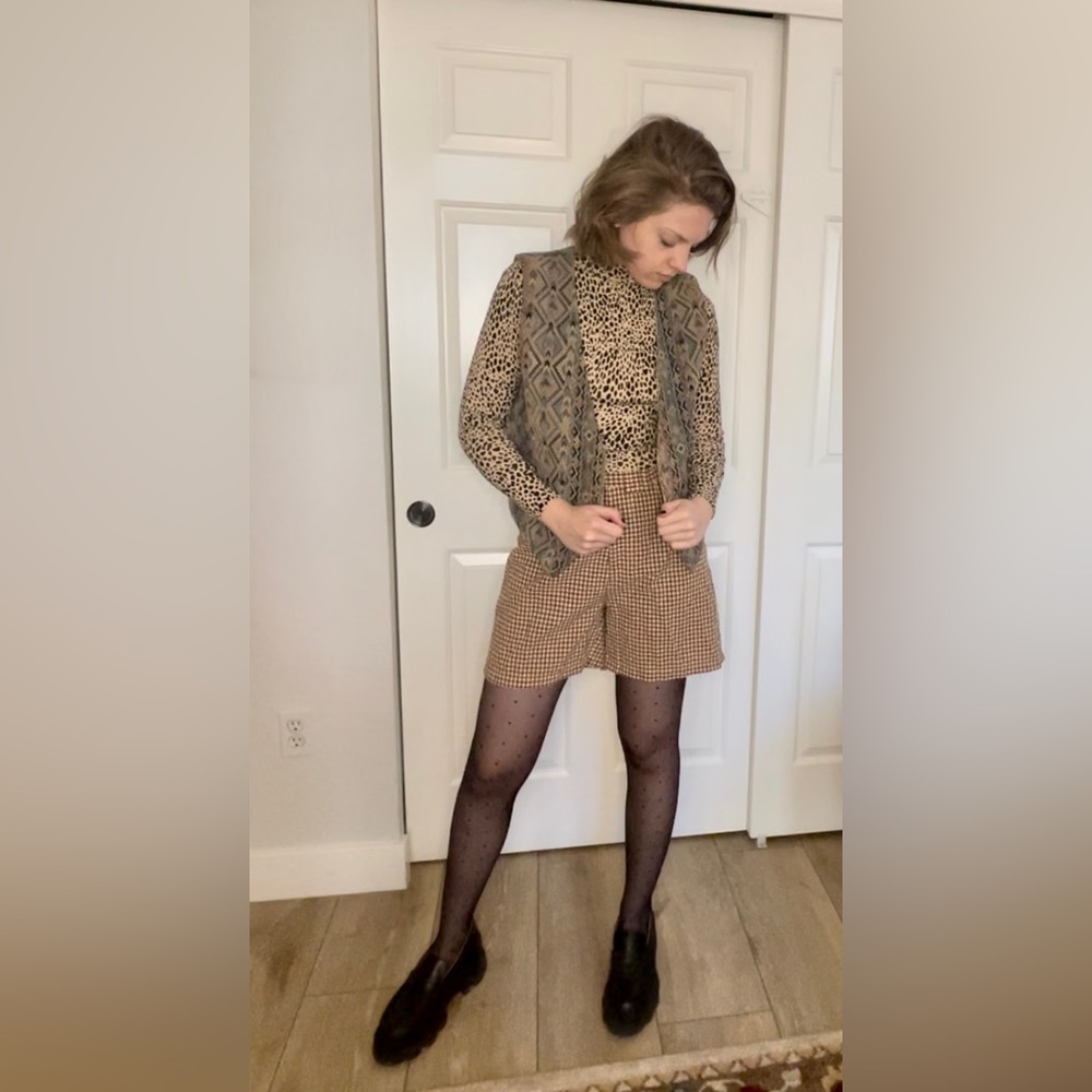 Brandy Melville Leopard Print Turtleneck